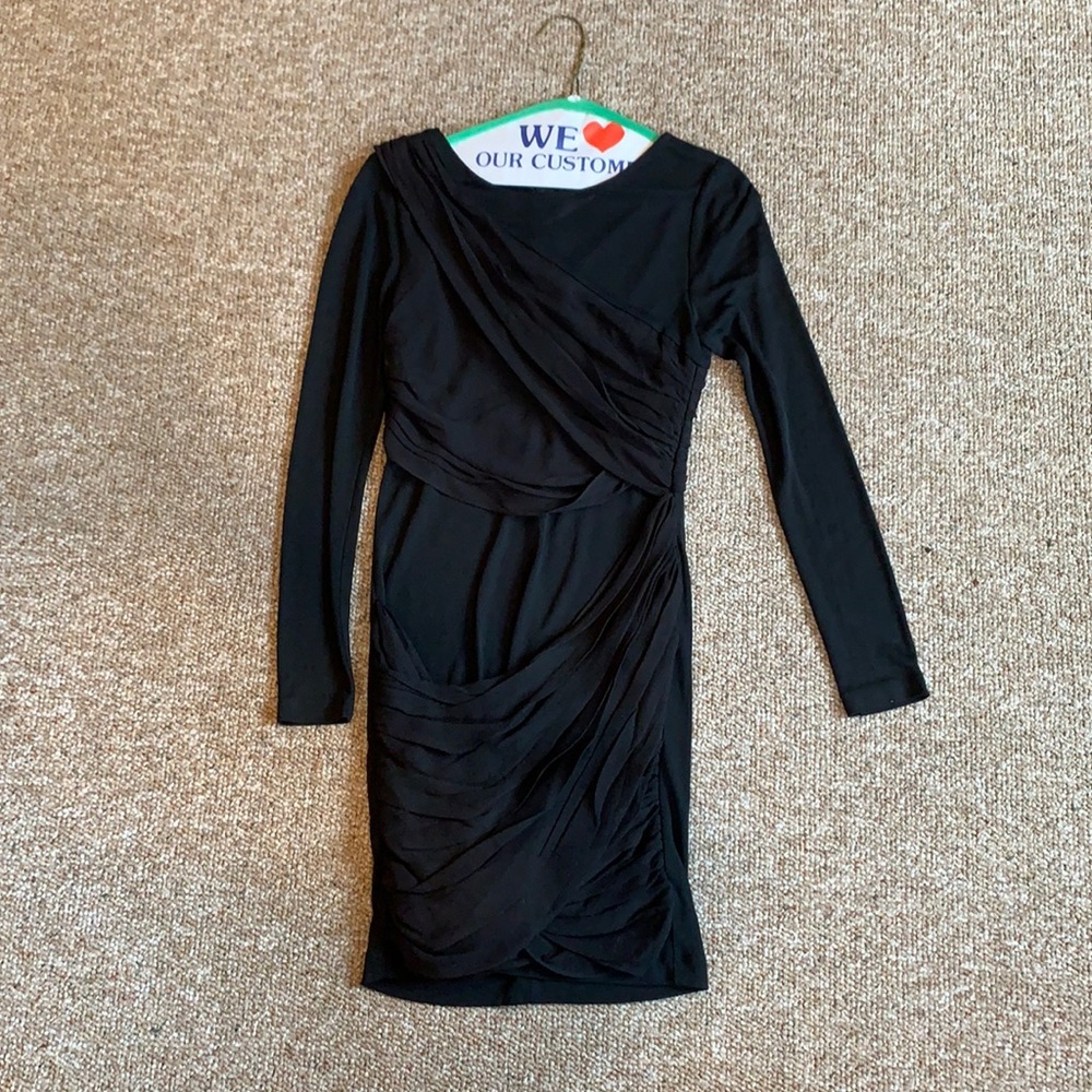 Black long sleeve Alice + Olivia dress